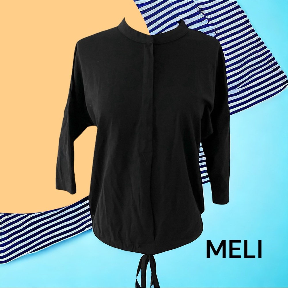 MELI black top t shirt XS